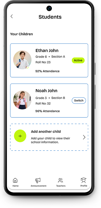 Bright Public School app screen 7