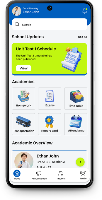 Bright Public School app screen 6