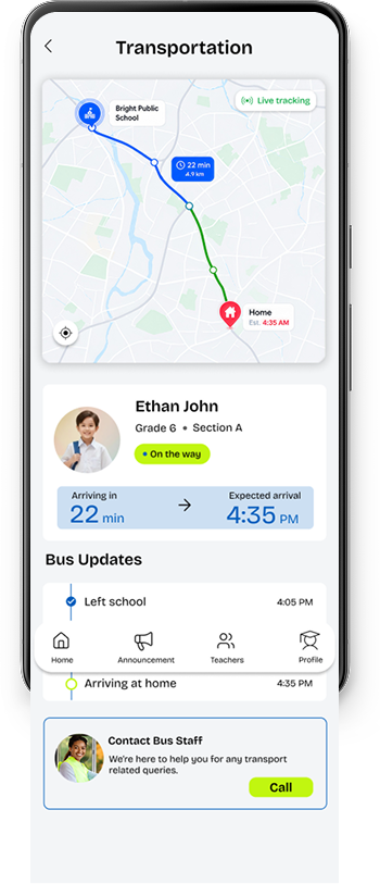 Bright Public School app screen 10