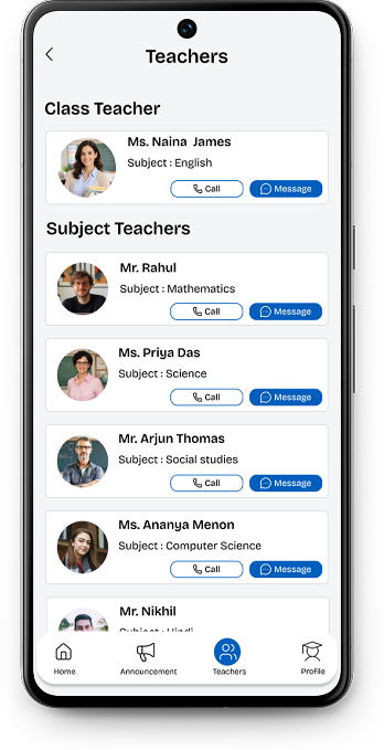 Bright Public School app screen 13